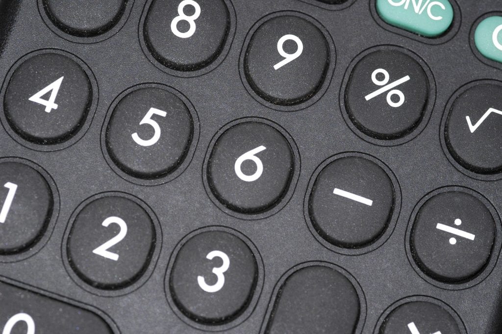 calculator buttons PCF5BA3